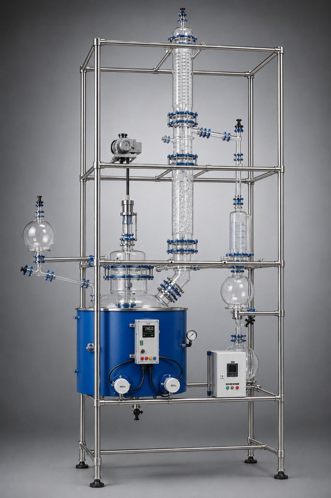 Reflux Reaction Distillation Unit system assembly